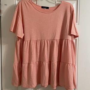 Light Pink Peplum Top!